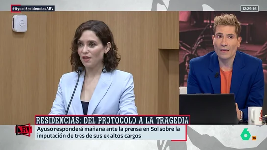 Juanma Romero recuerda que Ayuso "nunca se ha reunido" con las víctimas de las residencias: "No ha asumido ninguna responsabilidad" Juanma Romero recuerda que Ayuso "nunca se ha reunido" con las víctimas de las residencias: "No ha asumido ninguna responsabilidad"