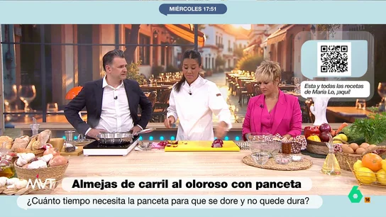 Cristina Pardo valora el plato que prepararon con Carlos Maldonado: "Estaba bueno porque tenemos el listón tan bajo..." Iñaki López ha recordado el bacalao al ajoarriero que prepararon con el chef este martes. María Lo ha querido saber cuál fue el resultado del plato y la presentadora de Más Vale Tarde no ha dudado en dar su opinión.