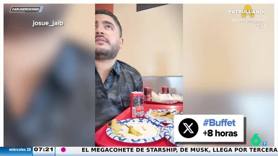 "Te invitamos a que te retires": polémica en un buffet libre con un joven "que está comiendo por tres personas" "Te invitamos a que te retires": polémica en un buffet libre con un joven "que está comiendo por tres personas"