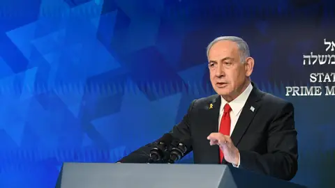 Imagen de archivo de Netanyahu. Imagen de archivo de Netanyahu.