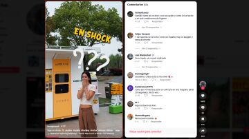 El vídeo viral alucinando con la máquina de cafés