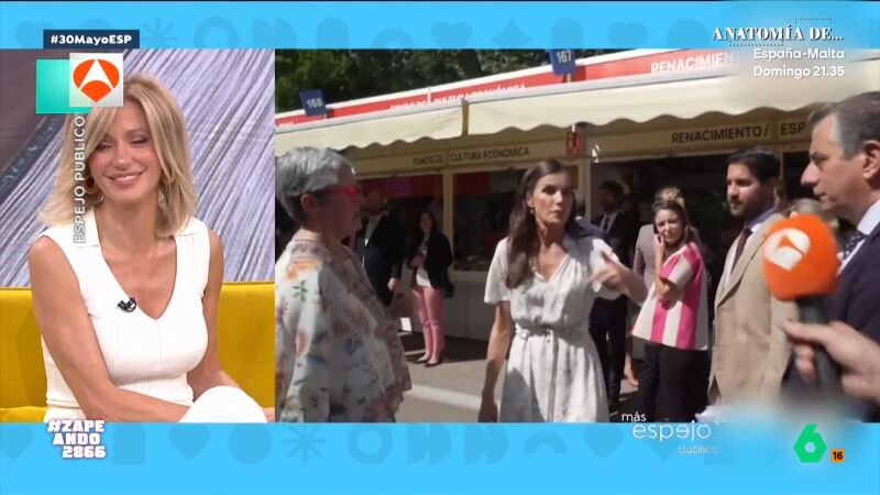 Así ha sido el lapsus de la reina Letizia en la Feria del Libro: "Besos para todos"