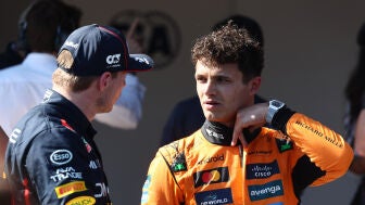 Lando Norris y Max Verstappen