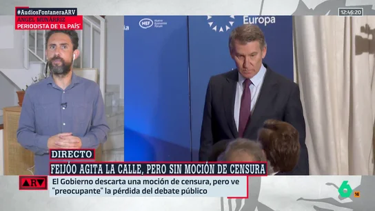 Ángel Munárriz, tajante tras las declaraciones de Feijóo: "Intentar vender que estamos gobernados por una mafia, pasa de castaño oscuro" Ángel Munárriz, tajante tras las declaraciones de Feijóo: "Intentar vender que estamos gobernados por una mafia, pasa de castaño oscuro"