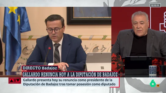 Ferreras califica la renuncia de Gallardo como "un ejemplo de caradura monumental" Ferreras califica la renuncia de Gallardo como "un ejemplo de caradura monumental"