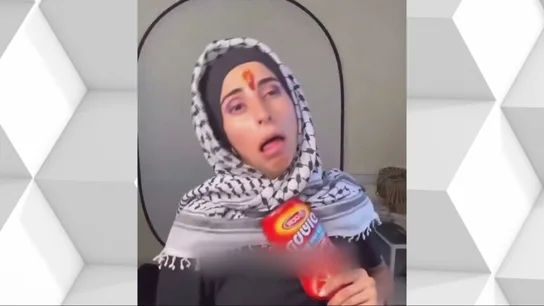 Una ciudadana israelí imita el asesinato de una palestina en forma de burla Una ciudadana israelí imita el asesinato de una palestina en forma de burla
