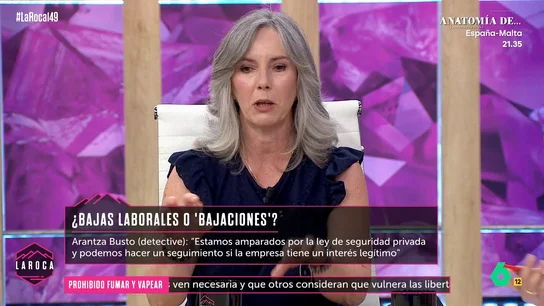 La detective Arantza Bustos, sobre las bajas falsas: "En un 80% de los casos hay indicios de fraude" La detective Arantza Bustos, sobre las bajas falsas: "En un 80% de los casos hay indicios de fraude"