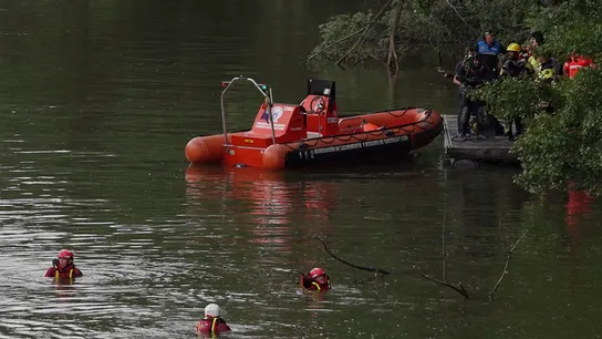 Dispositivo de búsqueda del joven que desapareció mientras se bañaba en el río Pisuerga Dispositivo de búsqueda del joven que desapareció mientras se bañaba en el río Pisuerga