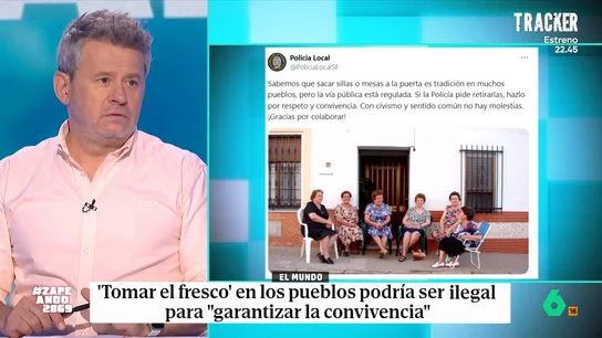 Miki Nadal, tras avisar la Policía de que tomar el fresco en la calle podría ser ilegal: "Se están cargando las tradiciones" "¿Qué va a ser lo próximo, prohibir a las abuelas dar dinero a escondidas a los nietos, porque promueve la economía sumergida?", se pregunta Miki Nadal tras el aviso de la Policía de Santa Fe a las señoras que toman el fresco en la calle.