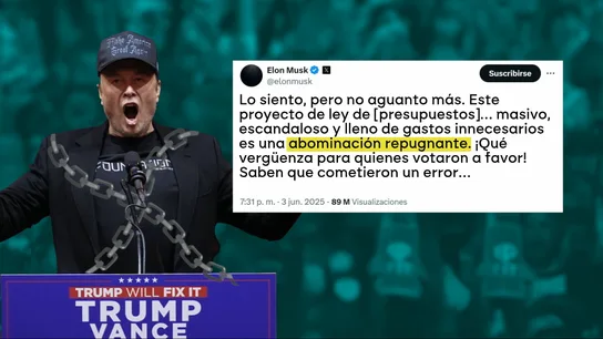 Elon Musk estalla contra el plan fiscal de Trump Elon Musk estalla contra el plan fiscal de Trump