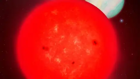 Un planeta gigante en una estrella diminuta desborda las teorías Un planeta gigante en una estrella diminuta desborda las teorías