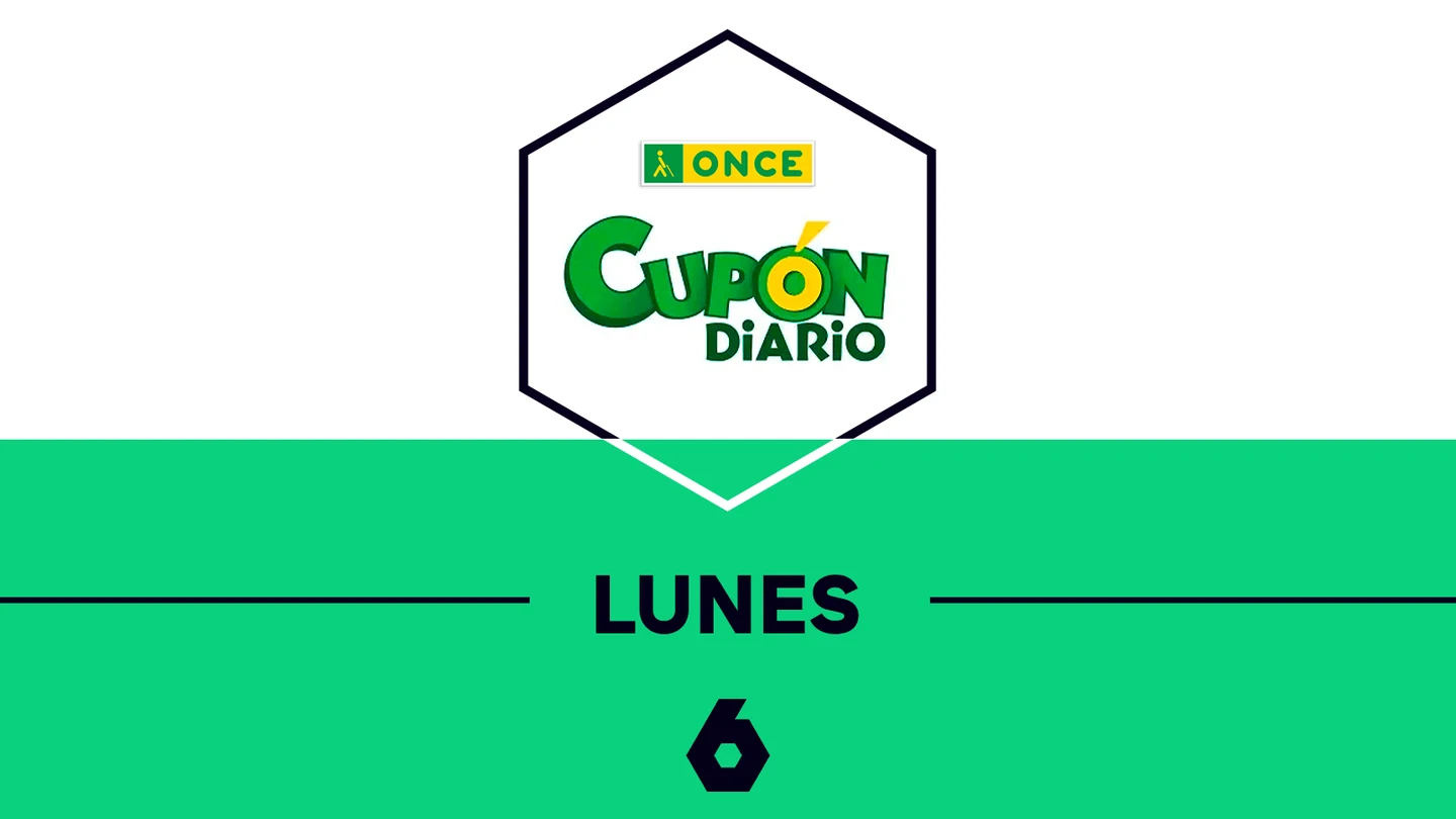 La ONCE anuncia el número premiado del sorteo del Cupón Diario de este lunes La ONCE anuncia el número premiado del sorteo del Cupón Diario de este lunes
