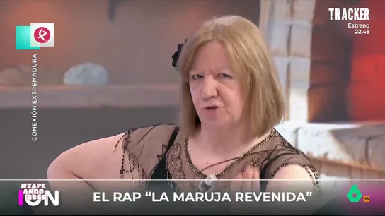 Los zapeadores alucinan con "el rap de la maruja revenida" de Esperanza: "Soy muy tuna y quiero eso, parranda y sexo..." Esta panadera de un pueblo de Cáceres ha demostrado sus dotes como rapera en el programa 'Conexión Extremadura'. Miki Nadal, tras ver su interpretación, no ha dudado en demostrar que el también es el rey de las rimas.