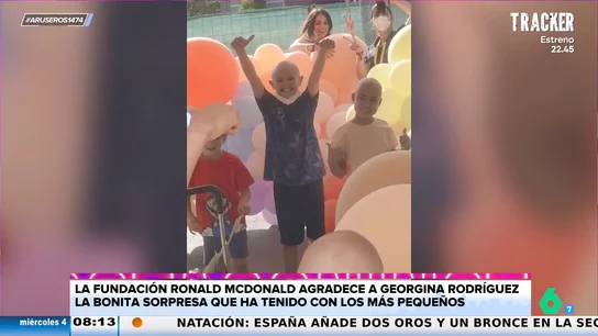 Georgina Rodríguez llena de globos la Fundación Ronald Mcdonald Georgina Rodríguez llena de globos la Fundación Ronald Mcdonald