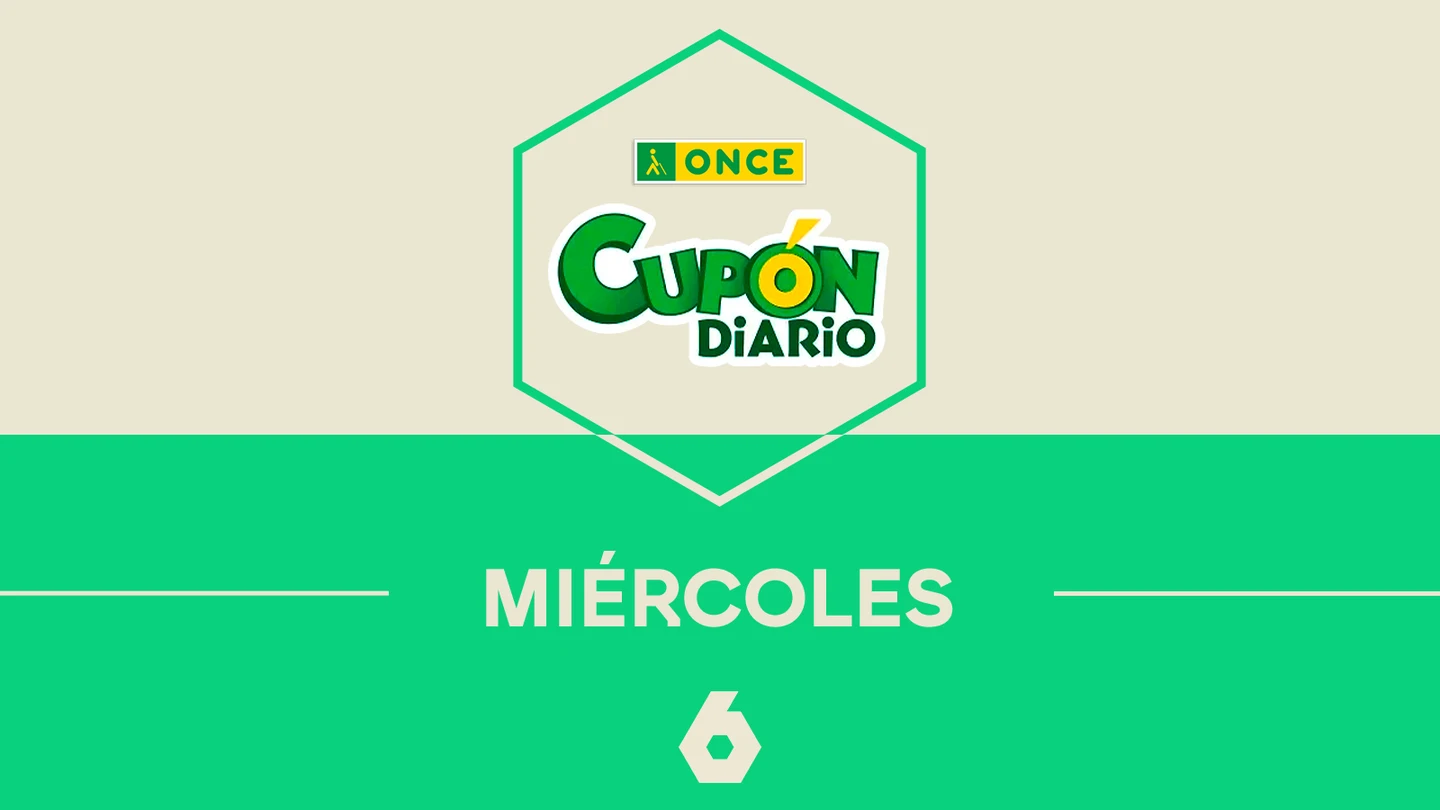Juegos ONCE (miércoles) | Número premiado del sorteo del Cupón Diario de la ONCE Juegos ONCE (miércoles) | Número premiado del sorteo del Cupón Diario de la ONCE