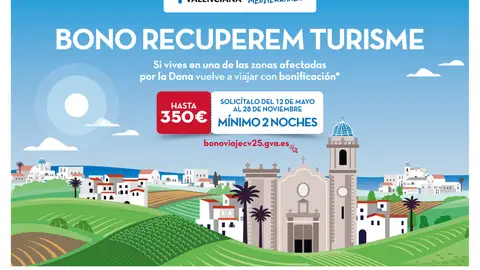 Bono Recuperem Turisme - Comunitat Valenciana Bono Recuperem Turisme - Comunitat Valenciana