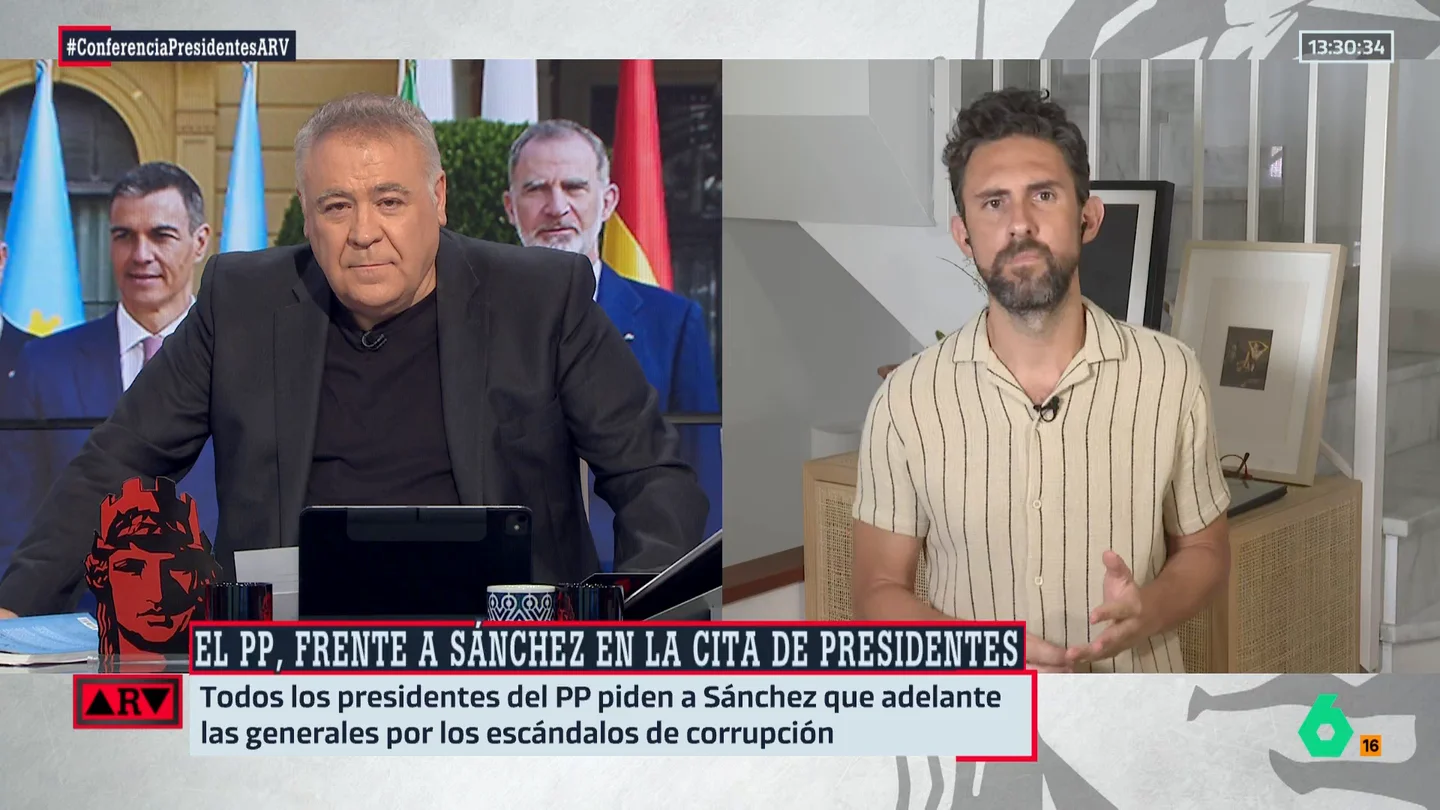 Munárriz señala que Ayuso "va por libre" en la Conferencia de Presidentes: "Un punto más histriónica y dos puntos más populista" Munárriz señala que Ayuso "va por libre" en la Conferencia de Presidentes: "Un punto más histriónica y dos puntos más populista"
