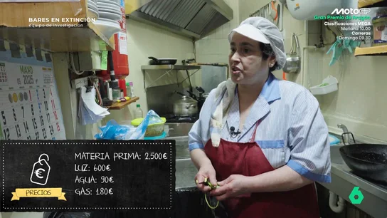 María, dueña de un bar que sirve menús del día María, dueña de un bar que sirve menús del día