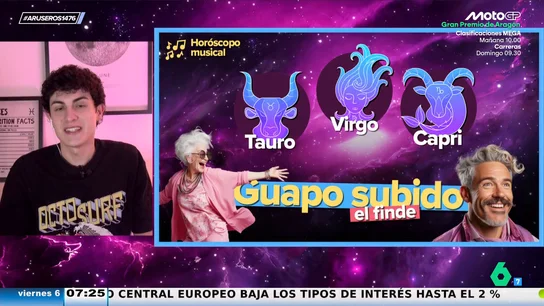 Horóscopo fin de semana del 6 al 8 de junio de 2025: Tauro, Virgo y Capricornio, con el guapo subido Horóscopo fin de semana del 6 al 8 de junio de 2025: Tauro, Virgo y Capricornio, con el guapo subido