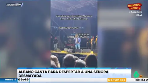 Así ha despertado el cantante italiano Albano a una fan que se ha desmayado en pleno concierto Así ha despertado el cantante italiano Albano a una fan que se ha desmayado en pleno concierto