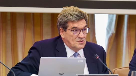 El gobernador del Banco de España, José Luis Escrivá, durante su comparecencia en el Congreso El gobernador del Banco de España, José Luis Escrivá, durante su comparecencia en el Congreso