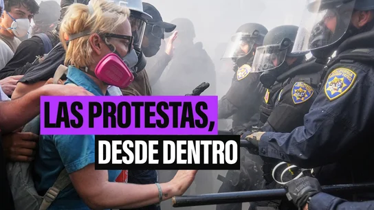 Entre banderas y balas de goma: así se vive desde dentro una manifestación por los derechos migratorios en Los Ángeles Entre banderas y balas de goma: así se vive desde dentro una manifestación por los derechos migratorios en Los Ángeles