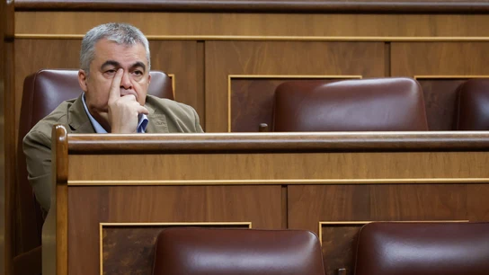 Santos Cerdán, en el Congreso El diputado socialista Santos Cerdán, durante la sesión de control al Ejecutivo este miércoles en el Congreso