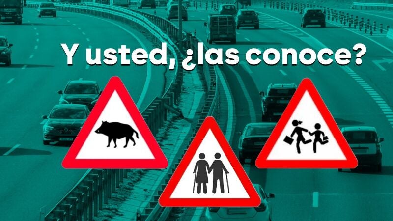 ¿Conoce las nuevas señales de tráfico? De jabalíes que pueden entrar a la vía a ancianos cruzando la calle
