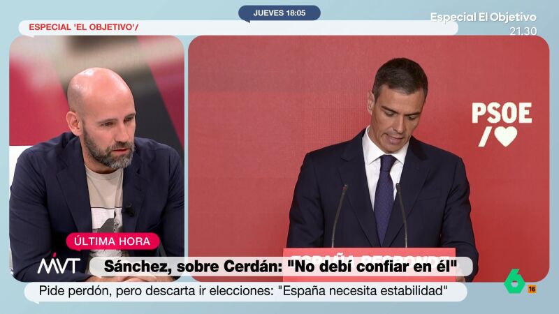 Gonzalo Miró, sobre el informe de la UCO que implica a Santos Cerdán: "Es tremendo, imagino que será solo el principio"