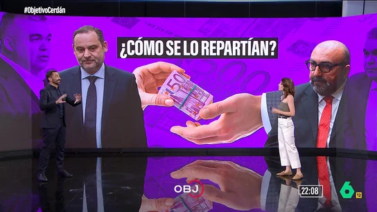 De los 570.000 euros para Ábalos al 'sueldo' de Koldo: así se repartían el dinero de las 'mordidas' Jokin Castellón y Gloria Mena expone que, por ejemplo, según el informe de la Guardia Civil, "el plan de Koldo y Ábalos era llevarse más de 1.700.000 euros en 'mordidas' con la gestión de Santos Cerdán".