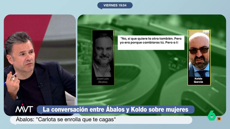 Iñaki López, sobre los encuentros de Ábalos y Koldo con mujeres: "Madre mía, esto ni en las peliculas de Paco Martínez Soria"