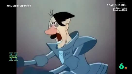 Una bella durmiente germana y Hitler como 'príncipe azul': así dibujaba Disney a la Alemania nazi en plena II Guerra Mundial laSexta Columna recuerda el cortometraje 'Enseñanza para la muerte', donde Disney también participaba de la propaganda contra la Alemania nazi y advertía sobre la presencia de espías enemigos.