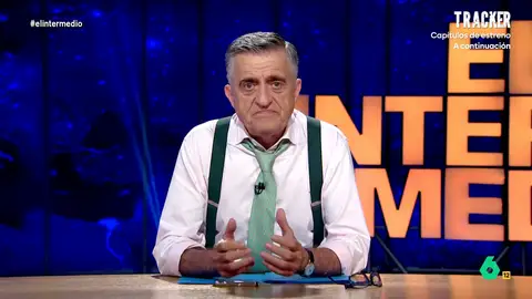Wyoming explica el ciclo del agua a José María Figaredo: "Es como hablar mucho, leer poco y acabar en Vox" El presentador de El Intermedio se vuelve a poner al servicio de los espectadores en 'Wyoming te necesito'. En esta ocasión, aclara el bulo que ha transmitido una espectadora a través de redes sociales.