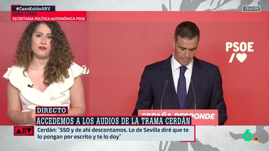 Enma López, sobre las palabras de Pedro Sánchez Enma López, sobre las palabras de Pedro Sánchez