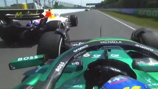 El adelantamiento de Fernando Alonso a Liam Lawson en Canadá El adelantamiento de Fernando Alonso a Liam Lawson en Canadá