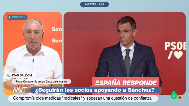 Joan Baldoví, insatisfecho con las explicaciones de Sánchez sobre Santos Cerdán: "La comisión de investigación tiene que empezar ya"
