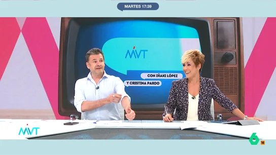 Cristina Pardo, sobre la 'ausencia' de la sección de gastronomía en MVT: "En el PSOE no nos dejan ni comer..." Iñaki López comparte los buenos datos de audiencia de Más Vale Tarde y agradece a los espectadores que apuesten por el programa. "A ver si un día tenemos estas audiencias con buenas noticias o, incluso merendando", ha comentado el presentador.