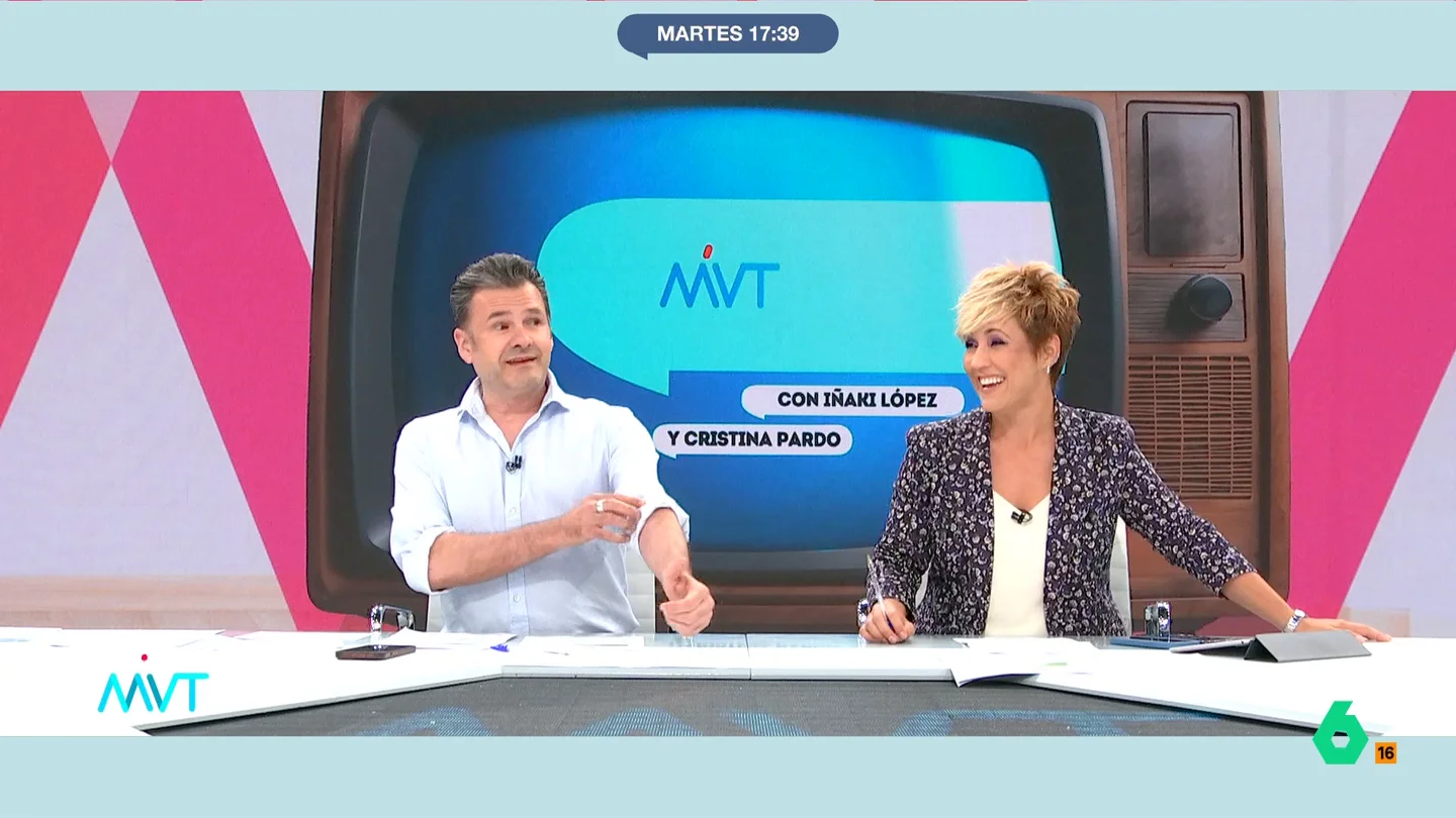 Cristina Pardo, sobre la 'ausencia' de la sección de gastronomía en MVT: "En el PSOE no nos dejan ni comer..." Iñaki López comparte los buenos datos de audiencia de Más Vale Tarde y agradece a los espectadores que apuesten por el programa. "A ver si un día tenemos estas audiencias con buenas noticias o, incluso merendando", ha comentado el presentador.