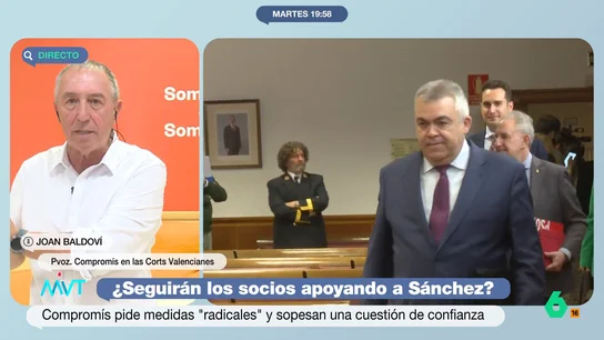 Joan Baldoví: "Las mismas empresas que hacían regalos a Rita Barberá son las que le han dado mordidas a Koldo y Ábalos" Joan Baldoví analiza en Más Vale Tarde el escándalo de Santos Cerdán y reclama medidas de regeneración, entre otras cosas para evitar que las empresas que dan mordidas a políticos corruptos "salgan de rositas siempre".