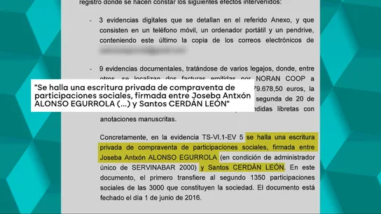 Informe de la UCO con la participación de Cerdán en Servinabar. º