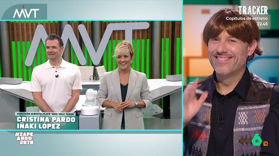 Iñaki López 'recuerda' su infancia al ver el look de Iñaki Urrutia: "Pareces la hermana Guadalupe, una monja de mi colegio" Los zapeadores han recibido a los presentadores de Más Vale Tarde con looks noventeros muy originales. Dani Mateo, por ejemplo, lleva un chándal azul mientras que Iñaki Urrutia lleva una peluca pelirroja.