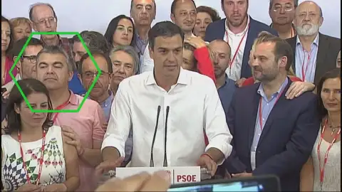 Imagen de archivo de Santos Cerdán y José Luis Ábalos durante un mitin de Pedro Sánchez Imagen de archivo de Santos Cerdán y José Luis Ábalos durante un mitin de Pedro Sánchez