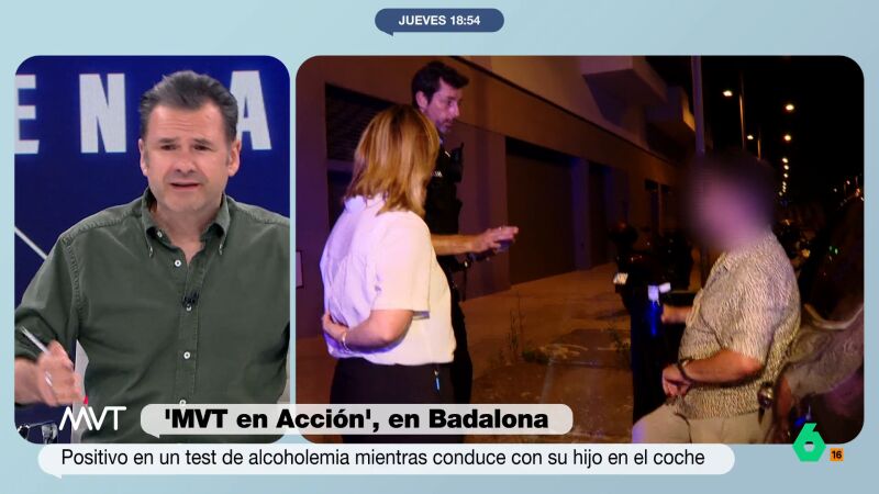 Iñaki López, a un conductor ebrio: "Ponerte ufano con las fuerzas de la ley con tu hijo en el coche no es la mejor forma de educarlo"