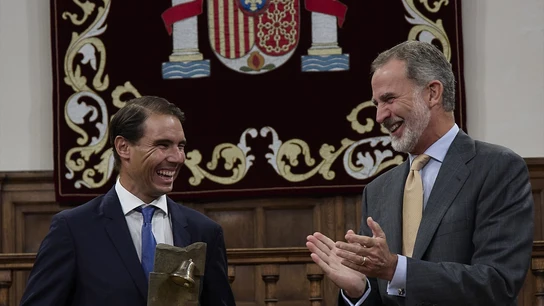 Felipe VI y Rafa Nadal, en una foto de archivo Felipe VI y Rafa Nadal, en una foto de archivo