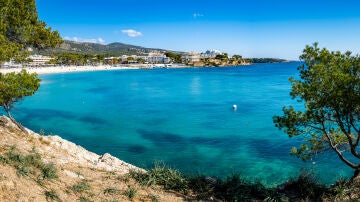 Playa en Palmanova, en Calvià, Mallorca
