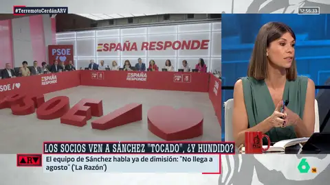 Ainhoa Martínez, sobre Pedro Sánchez: "Sigue en el búnker y cada vez está más solo" Ainhoa Martínez, sobre Pedro Sánchez: "Sigue en el búnker y cada vez está más solo"