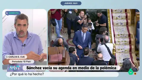 Carlos Cue, sobre el 'no' de Sánchez a la OTAN: "No te da la señal de un tipo que está pensando en acabar con el Gobierno" Carlos Cue, sobre el 'no' de Sánchez a la OTAN: "No te da la señal de un tipo que está pensando en acabar con el Gobierno"