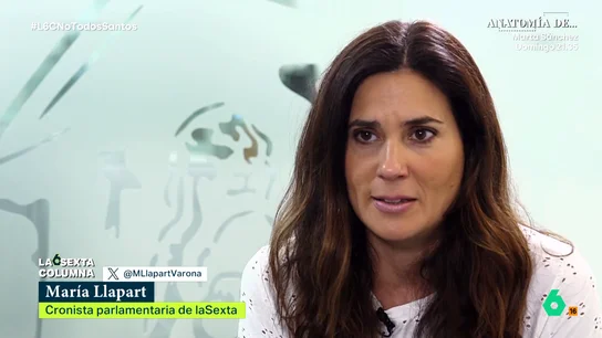 María Llapart recuerda sus preguntas a Santos Cerdán el día el informe de la UCO: "No me retiró la mirada en ningún momento" laSexta Columna recuerda con María Llapart cómo fueron los instantes previos en el Congreso de los Diputados a conocerse el informe de la UCO sobre Santos Cerdán, así como su imagen leyéndolo en su escaño.