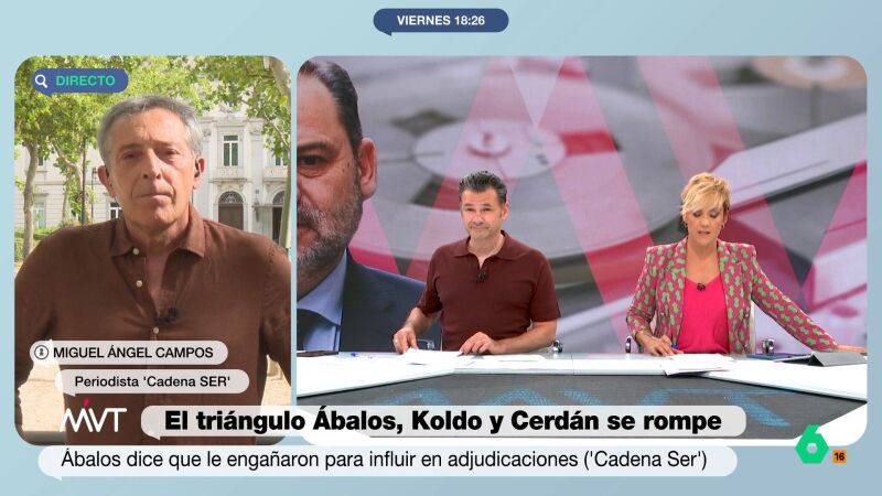 Iñaki López reacciona al enfado de Ábalos con Sánchez por defender a Cerdán hasta el final: "Es un problema de celos"