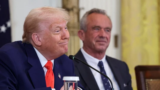 El presidente de Estados Unidos, Donald Trump, durante una comparecencia El presidente de Estados Unidos, Donald Trump, durante una comparecencia